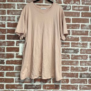 B16 John Elliott Men's Pink Slim Fit Crew Neck Cotton Short Sleeve Tee Size 5 XX